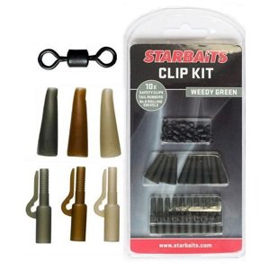 Starbaits set závěs na olovo clip kit 10 ks-hnědá