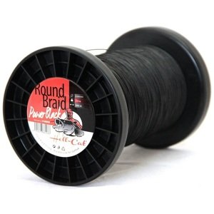 Hell-cat splétaná šňůra round braid power black 1000 m-průměr 0,70 mm / nosnost 85 kg