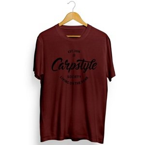 Carpstyle tričko t shirt 2018 burgundy-velikost l