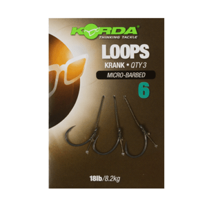 Korda hotové návazce loop rigs krank barbless 8,2 kg-háček 4
